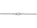 FJC Finejewelers 24 Inch 14k White Gold 1.2mm Round Snake Chain Necklace