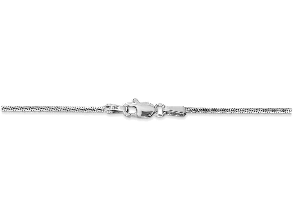 FJC Finejewelers 16 Inch 14k White Gold 1.2mm Round Snake Chain Necklace