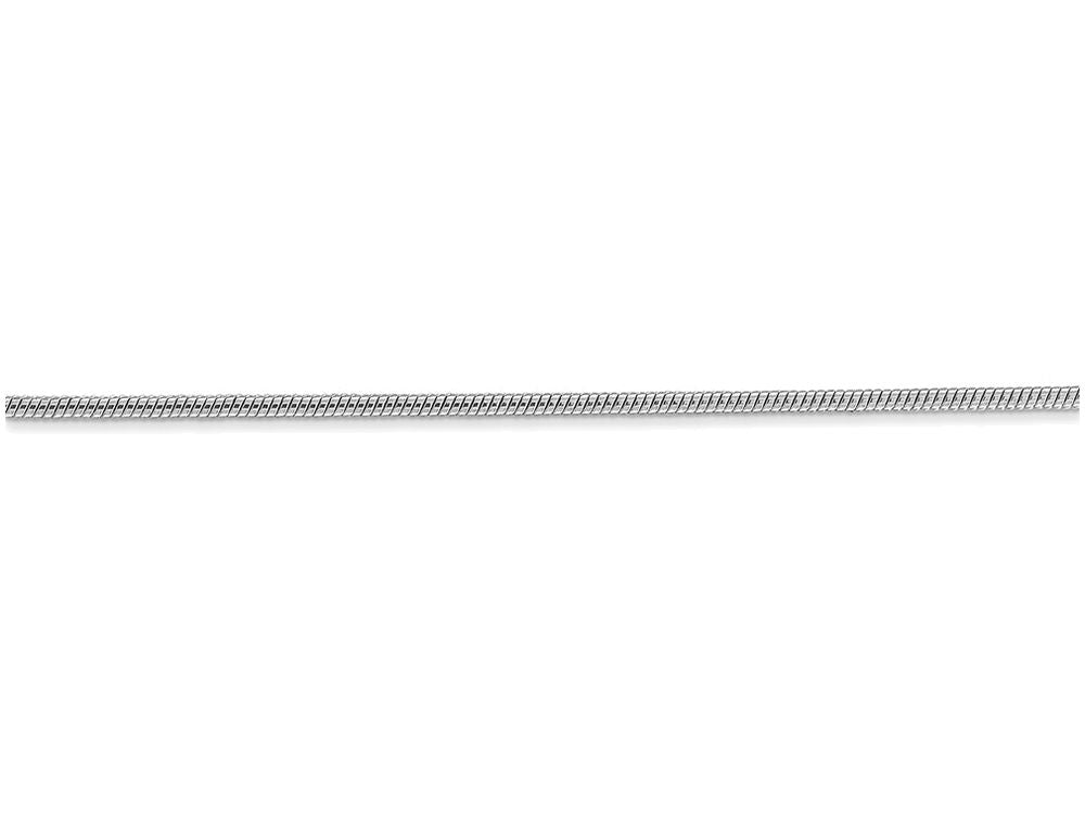 FJC Finejewelers 30 Inch 14k White Gold 1.2mm Round Snake Chain Necklace