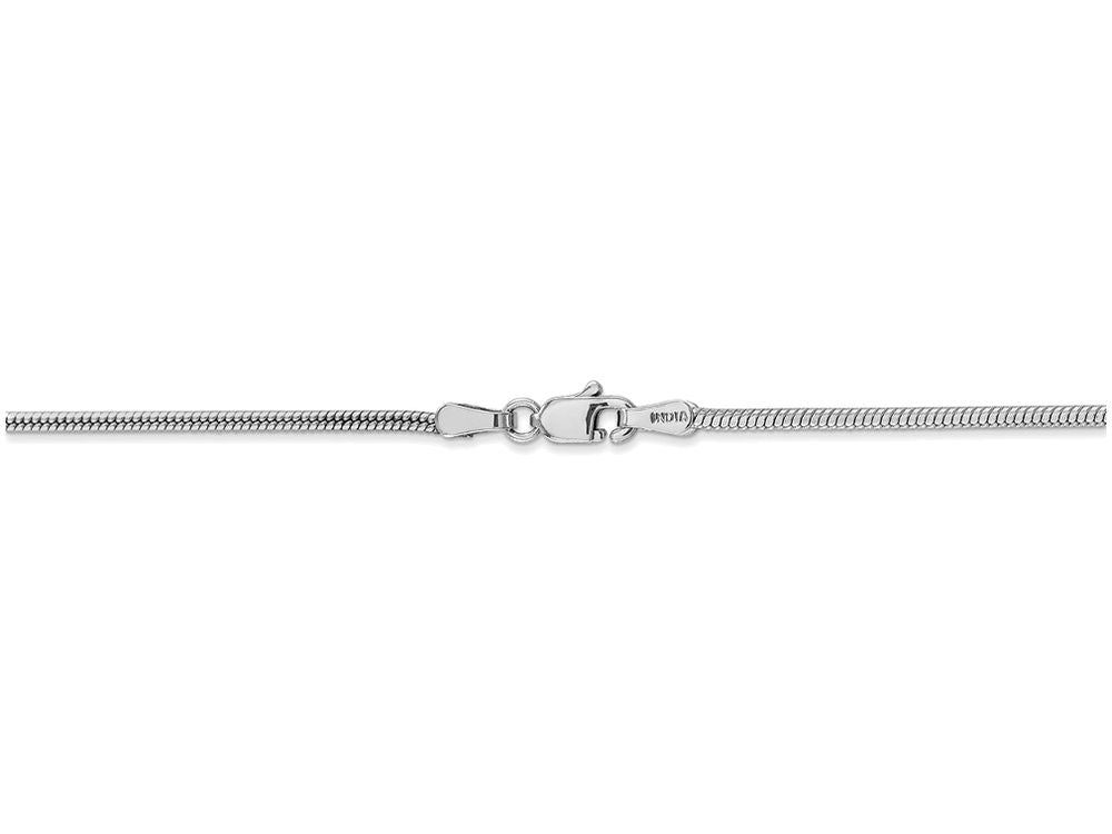 FJC Finejewelers 8 Inch 14k White Gold 1.6mm Round Snake Chain Bracelet
