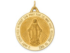 FJC Finejewelers 14k Yellow Gold Miraculous Medal Charm 30 x 38mm