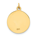FJC Finejewelers 14k Yellow Gold Caridad Del Cobre Medal Charm