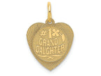 FJC Finejewelers 14k Yellow Gold #1 Granddaughter Charm