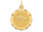 FJC Finejewelers 14k Yellow Gold Swimming Disc Charm