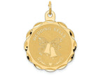 FJC Finejewelers 14k Yellow Gold Wedding Bells Charm 23 x 29mm