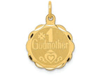 FJC Finejewelers 14k Yellow Gold #1 Godmother Charm