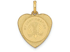 FJC Finejewelers 14k Yellow Gold My Confirmation Heart Disc Charm
