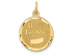 FJC Finejewelers 14k Yellow Gold Happy Birthday Charm