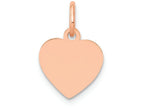 FJC Finejewelers 14k Rose Gold Heart Disc Charm