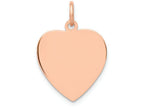 FJC Finejewelers 14k Rose Gold Heart Disc Charm