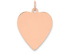 FJC Finejewelers 14k Rose Gold Heart Disc Charm
