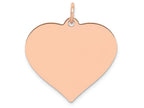 FJC Finejewelers 14k Rose Gold Heart Disc Charm