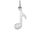 FJC Finejewelers 14k White Gold Polished Musical Note Charm
