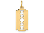 FJC Finejewelers 14k Yellow Gold Polished Razor Blade Charm