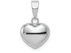 FJC Finejewelers 14k White Gold Heart Charm