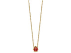 FJC Finejewelers 14k Yellow Gold Enameled Ladybug Necklace