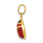 FJC Finejewelers 14k Yellow Gold Red Enameled Ladybug Charm