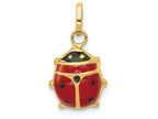 FJC Finejewelers 14k Yellow Gold Red Enameled Ladybug Charm