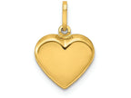 FJC Finejewelers 14k Yellow Gold Puffed Heart Charm