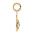 FJC Finejewelers 14k Yellow Gold Boy 6x4 Oval Genuine White Topaz April Birthstone Charm