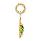 FJC Finejewelers 14k Yellow Gold Boy 6x4 Oval Genuine Peridot August Birthstone Charm