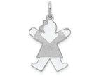 FJC Finejewelers 14k White Gold Kid Charm