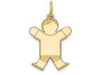FJC Finejewelers 14k Yellow Gold Kid Charm Boy Jumping 15 x 25mm