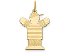 FJC Finejewelers 14k Yellow Gold Kid Themed Boy Stars and Strips Charm 15 x 25mm