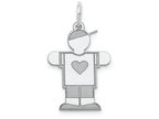 FJC Finejewelers 14k White Gold Kid Charm