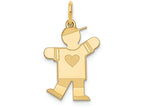 FJC Finejewelers 14k Yellow Gold Kid Charm 15 x 25mm Themed Boy
