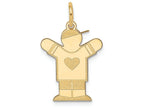 FJC Finejewelers 14k Yellow Gold Kid Charm 15 x 25mm Themed Boy