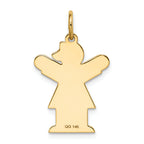 FJC Finejewelers 14k Yellow Gold Kid Girl Charm 15 x 25mm
