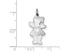 FJC Finejewelers Sterling Silver Pocket Sized Cuddle Charm