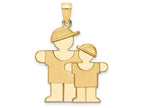 The Kids® Big Boy and Little Boy Engraveable Charm / Pendant Necklace