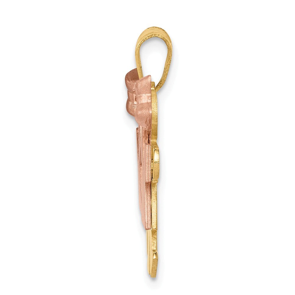 The Kids® Small Double Girls Engraveable Charm / Pendant Necklace