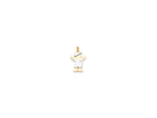 FJC Finejewelers 14k Two-tone Gold Large Boy with Hat On Left Charm Mounting