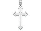 FJC Finejewelers 14k White Gold Passion Cross Charm 19 x 36mm