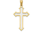FJC Finejewelers 14k Two-tone Gold Passion Cross Charm