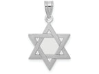 FJC Finejewelers 14k White Gold Star Of David Charm 16 x 25mm