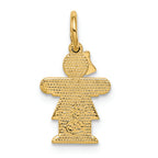 FJC Finejewelers 14k Yellow Gold Mini Girl Charm