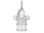 FJC Finejewelers 14k White Gold Mini Girl Charm