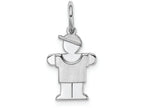 FJC Finejewelers 14k White Gold Mini Boy Charm