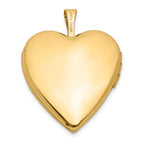 FJC Finejewelers 14k 20mm Plain Polished Heart Locket Pendant Necklace 18 inch chain included