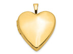 FJC Finejewelers 14k 20mm Plain Polished Heart Locket Pendant Necklace 18 inch chain included