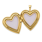 FJC Finejewelers 14k 20mm Side Swirl Heart Locket Pendant Necklace 18 inch chain included