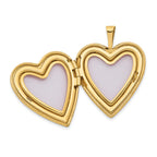 FJC Finejewelers 14k 20mm Flower Vine Border Heart Locket Pendant Necklace 18 inch chain included