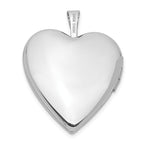 FJC Finejewelers 14k 20mm White Gold Flower Vine Border Heart Locket Pendant Necklace 18 inch chain included