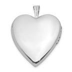FJC Finejewelers 14k 20mm White Gold Enamel Rose I Love You Heart Locket Pendant Necklace 18 inch chain included