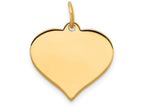 FJC Finejewelers 14k Yellow Gold Heart Disc Charm
