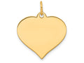 FJC Finejewelers 14k Yellow Gold Heart Disc Charm 0.013 gauge 18 x 22mm